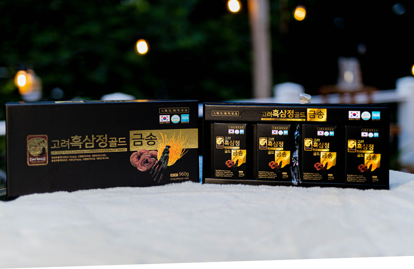 Korea 6 Year Black Ginseng Premimum Gold 240g x 4 bottle