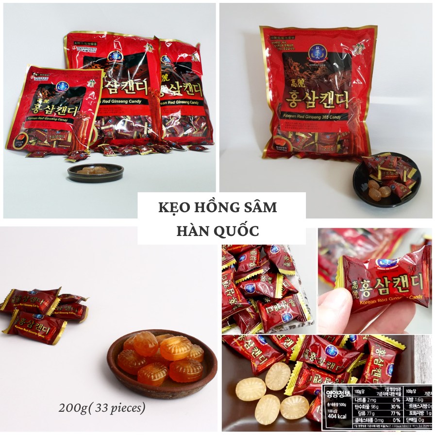 KẸO NHÂN SÂM HÀN QUỐC KOREA GINSENG CANDIES