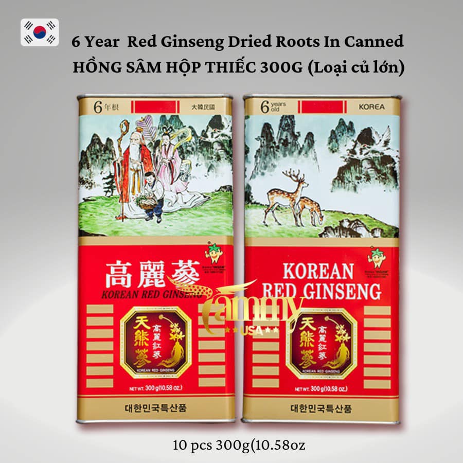 HỒNG SÂM CỦ KHÔ 300GR