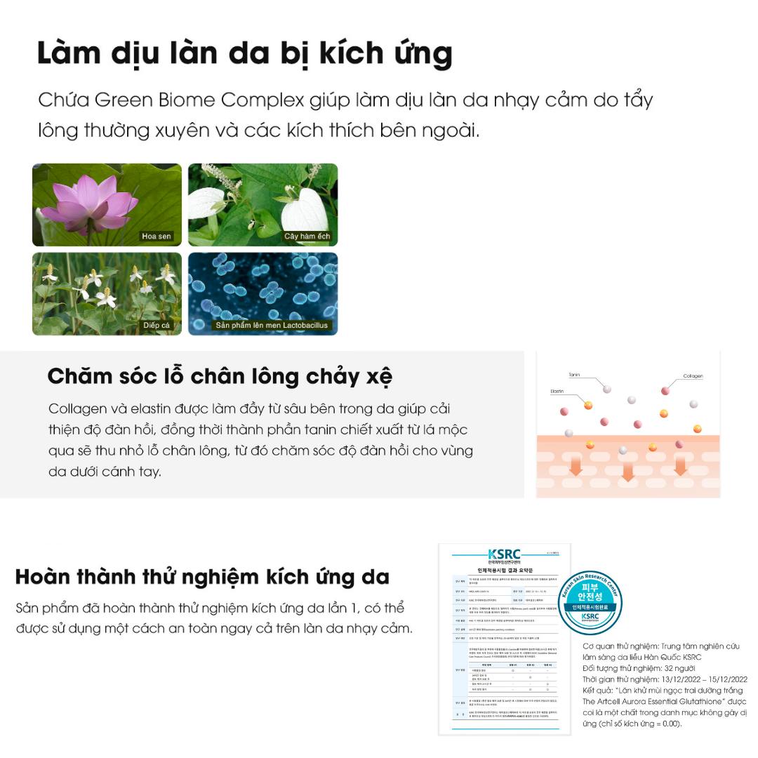 khử mùi hôi nach & dưỡng trắng