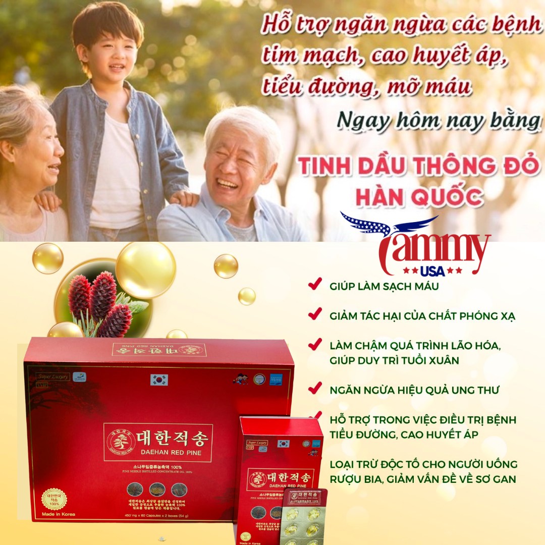 Tinh dầu thông đỏ chính phủ Hàn Quốc VVIP (Red pine essential oil Korean government)