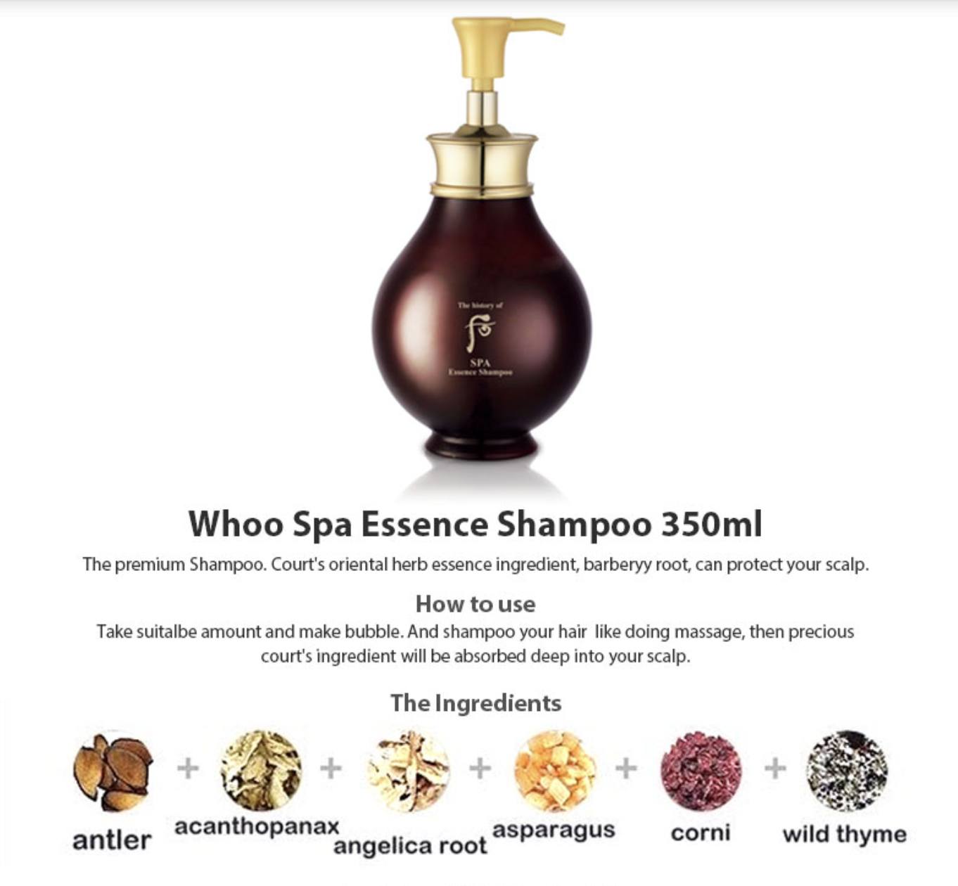 Bộ dầu gội xả tóc Whoo Spa đông y hoàng cung